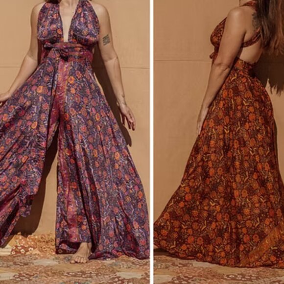 Silk Fiona Jumpsuit - Picture 1 of 4